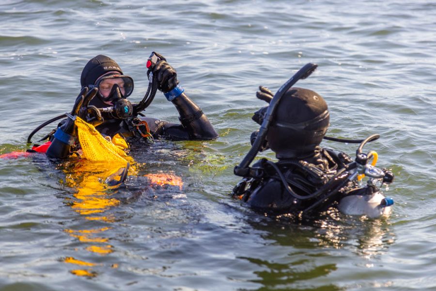 diver in Mille Lacs